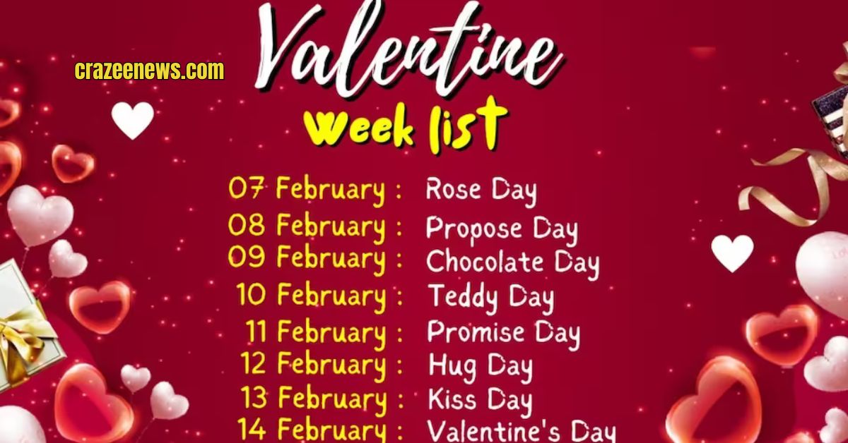 Valentine Day Week List